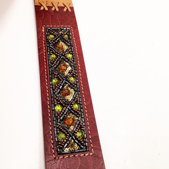 {Chico’s} Embellished Leather Belt - Picture 16 of 16